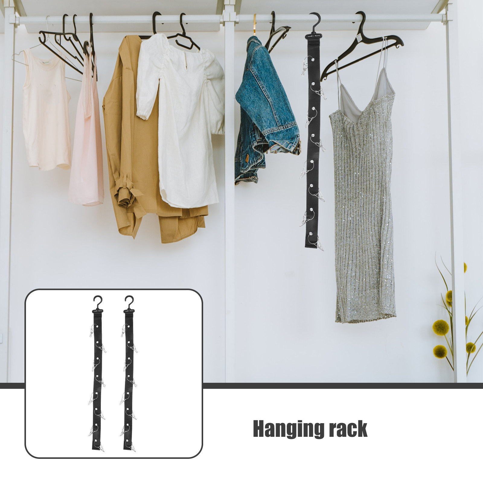 Sports Equipment Organizer Rack - 2 adet asılı kurutma rafı taşınabilir