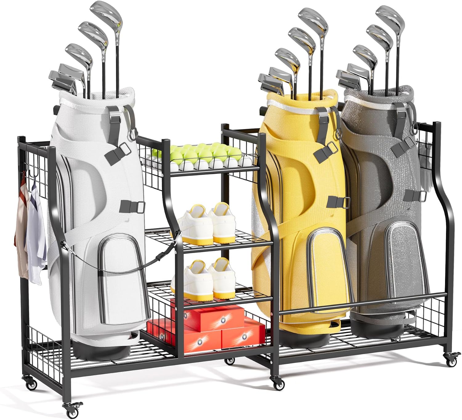 Sports Equipment Garage Storage - Golf Çantası Saklama Rafı Düzenleyici Ağır