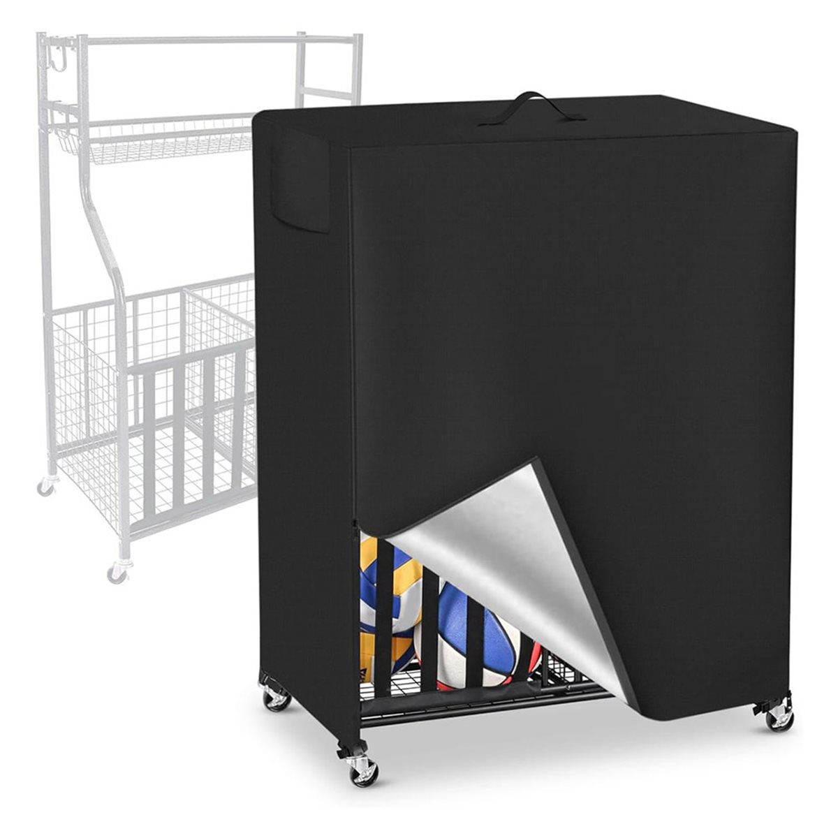 Sports Equipment Garage Storage - Basketbol Rafı Örtüsü Garaj Spor Ekipmanları