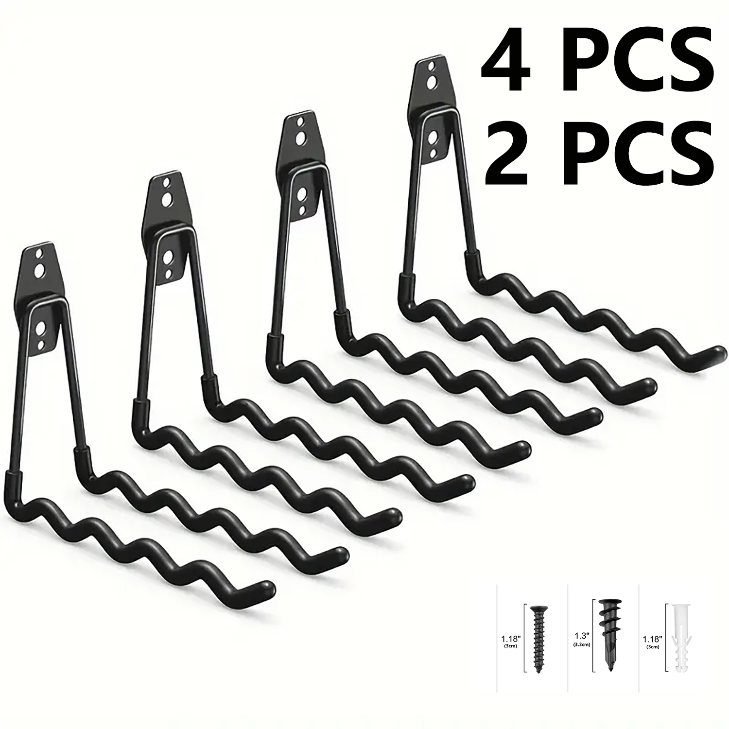 Sports Equipment Garage Storage - 2 Parça/4 Parça Set Ağır Hizmet