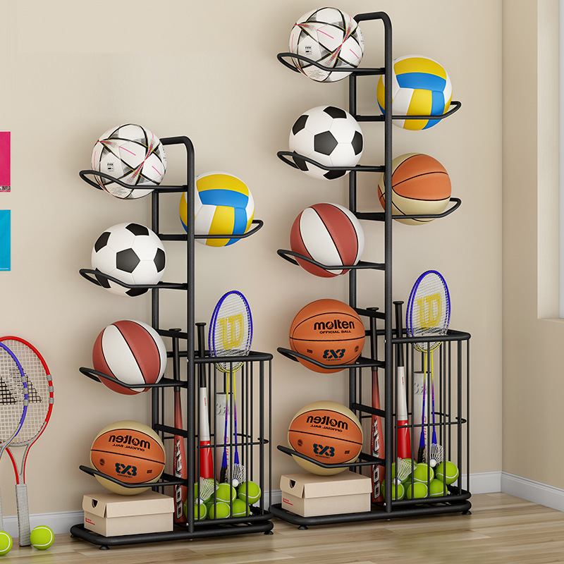 Sports Equipment Organizer Rack - Spor Topu Depolama Rafı Basketbol Badminton