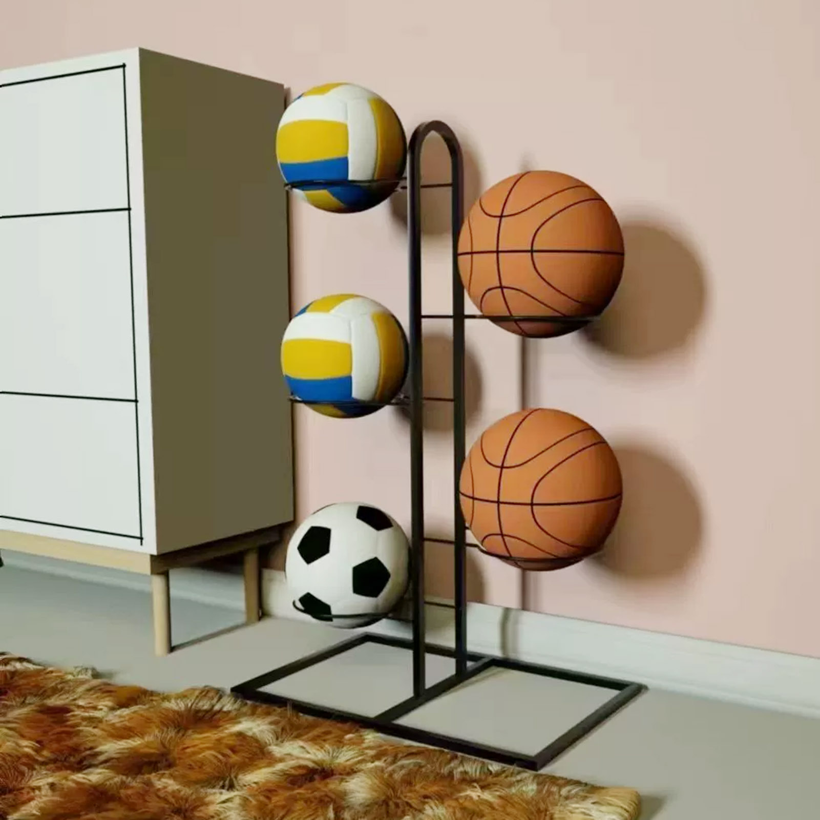Katlanabilir Basketbol Rafı Ço - Sports Equipment Garage Storage incelemesi ve fiyatı