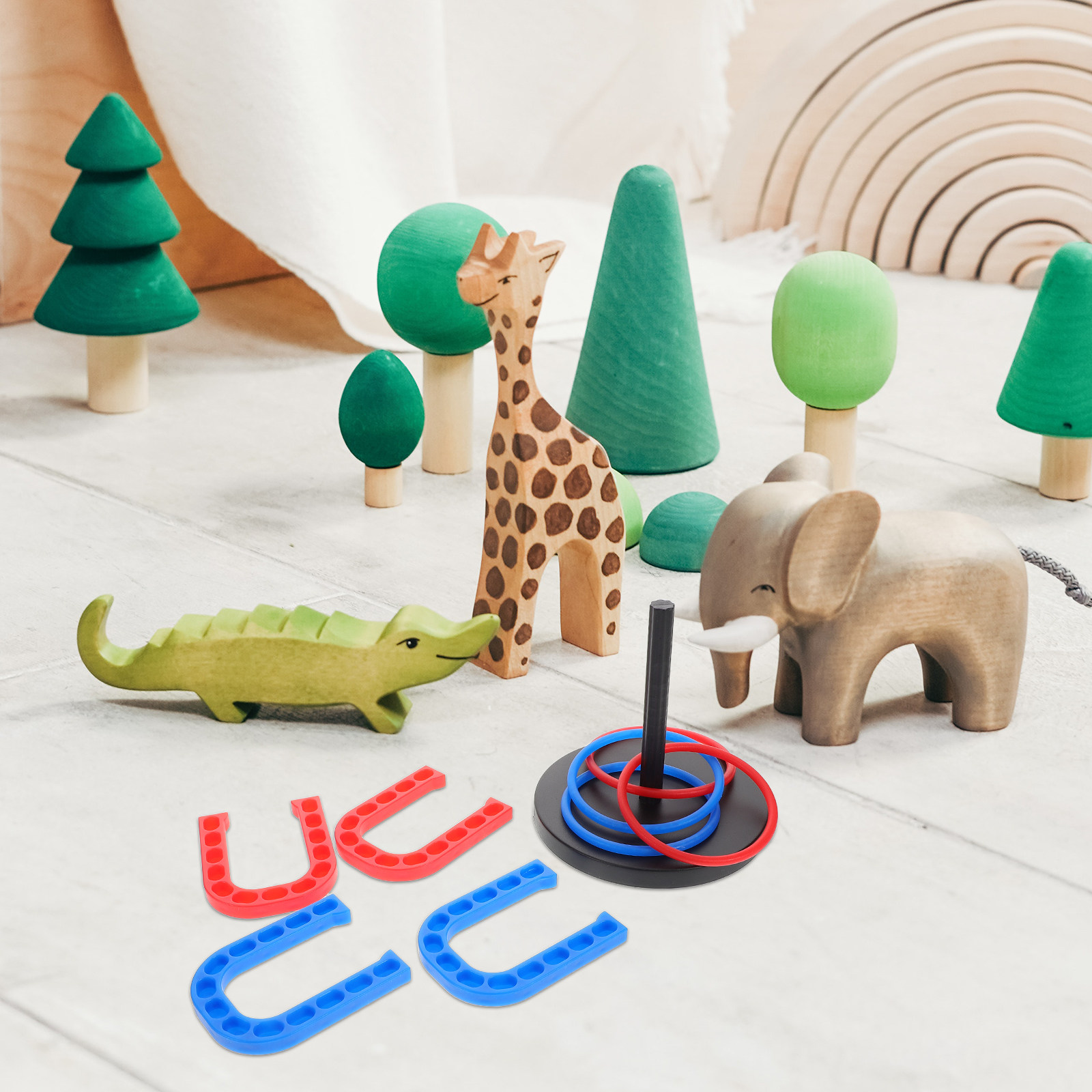 1 takım çocuk eğitici plastik  - Horseshoe Game Set incelemesi ve fiyatı