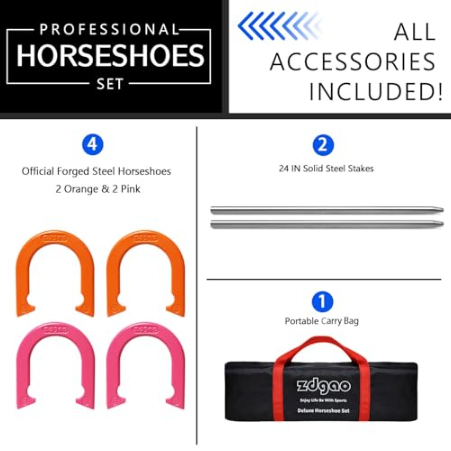Arka bahçe ve plaj açık hava o - Horseshoe Game Set incelemesi ve fiyatı